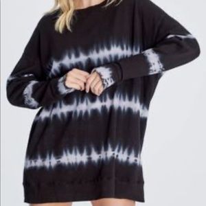 Wildfox Road Trip sweatshirt in dusk stripe tie dye size small